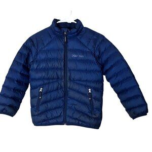 Marmot Kids Blue Puffer Jacket Size M Full-Zip Lightweight Insulated Winter Coat